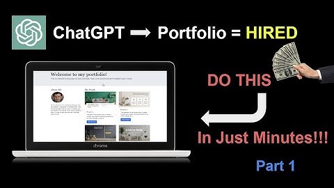Part 1: Create a Professional Portfolio Website with ChatGPT - A Beginner