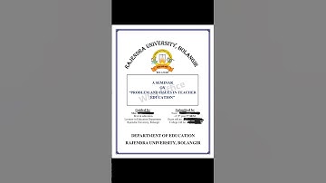 Problem And Issues In Teacher Education | CC-XI +3 5th sem Seminar Paper #edn #5thsem #shorts #viral