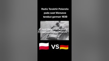 Rekaman Radio Terakhir Polandia Warsawa saat german menginvasi Polandia 1939