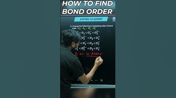 How to Find Bond Order | Short Trick to Find Bond Order | CBSE | ICSE |