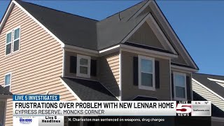 VIDEO Family frustrated over problem with new Lennar home in Moncks Corner