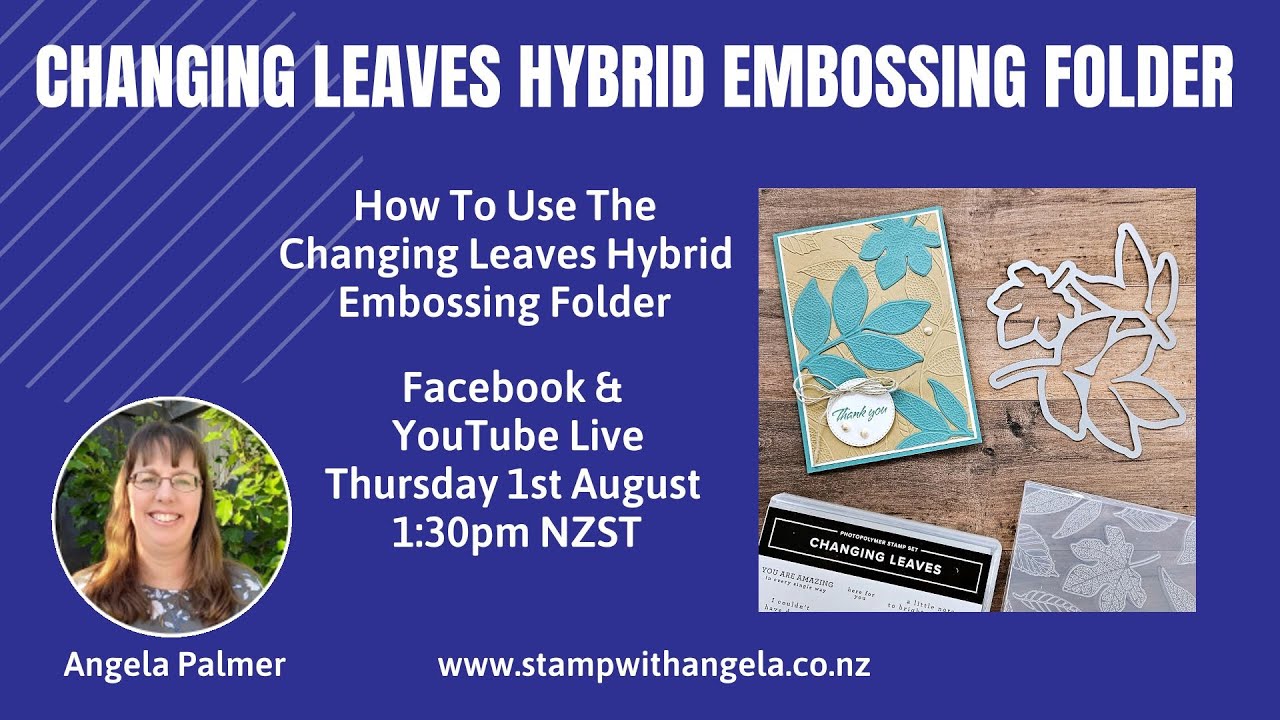 How To Use The Changing Leaves Hybrid Embossing Folder - YouTube
