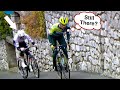 Primoz roglic attacks remco evenepoel on steep ramp  parisnice 2024 stage 6