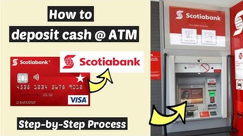 How to Deposit Cash in Scotia Bank ATM | Deposit money Scotiabank account | Canada Bank money add
