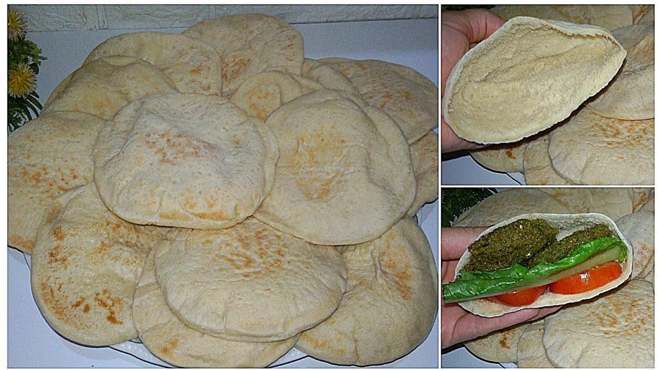 من نص كيلو دقيق عملت أكبر كميه من خبز الطاسه للسندوتشات من غير فرن