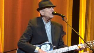 Leonard Cohen Heart With No Companion Live Montreal 2012 HD 1080P