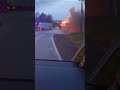 Под Дмитровом горит автобус