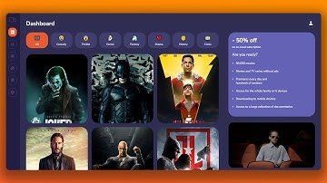 Build Responsive Movie Streaming Website Using HTML CSS And JS 🔥🔥