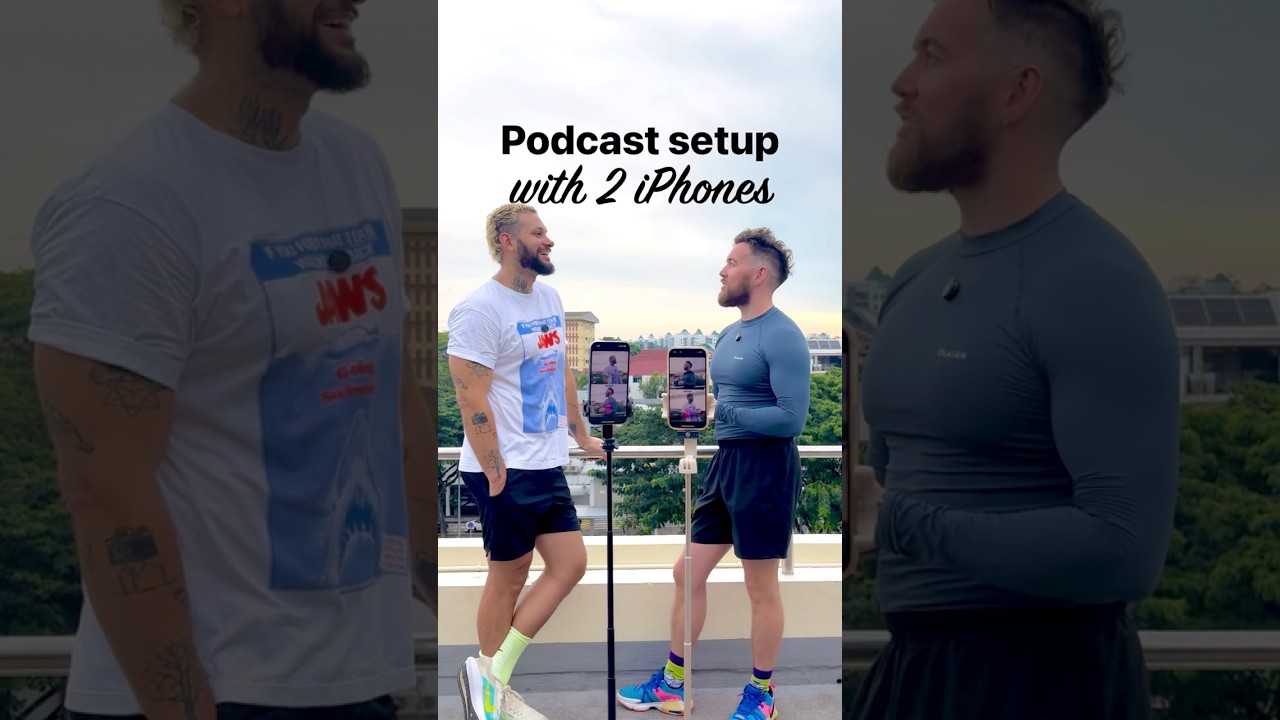 We filmed a podcast with just two iPhones | Start a podcast using just your phone and Detail app