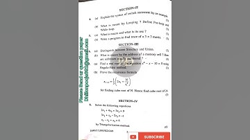 KUK B.Sc 4th sem programming in C & Numerical method BM-243 examination 2016