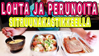 LOHTA JA PERUNOITA SITRUUNAKASTIKKEELLA | Arkiruokaa ep.8