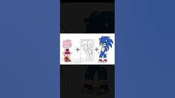 SONIC and AMY - Rasputin // Trend // Gacha draw #shorts #rasputin  #rasputindance #gachatrend