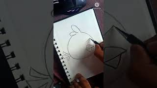 Angry Birds drawing tutorial for kids #art #sketch #shorts screenshot 5