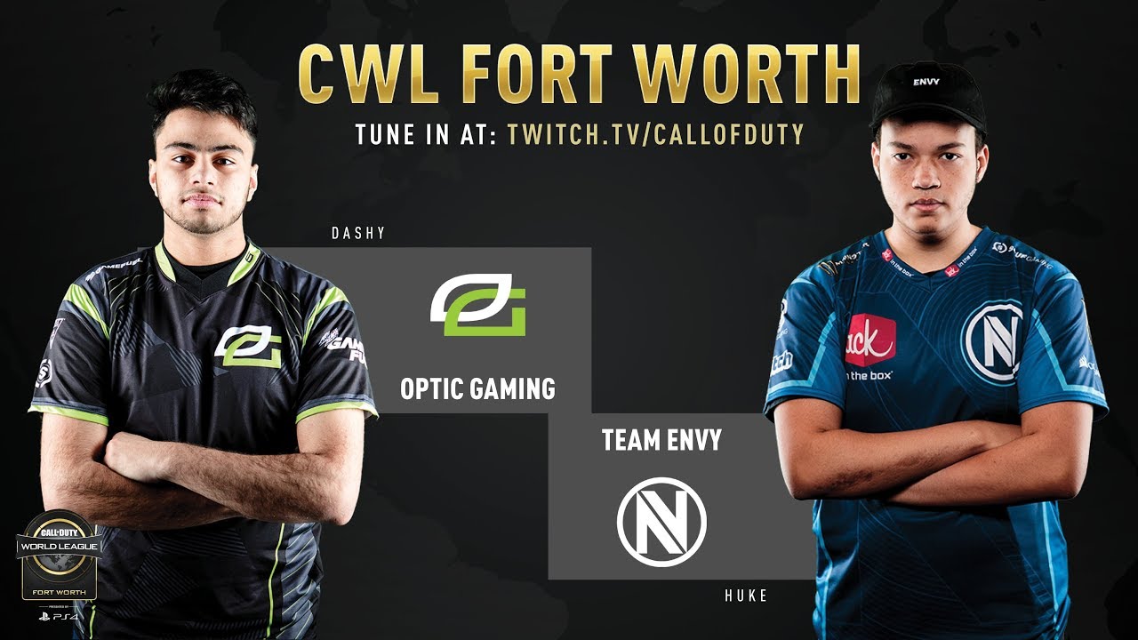 Optic Gaming vs Team Envy CWL Fort Worth 2019 Day 1 YouTube