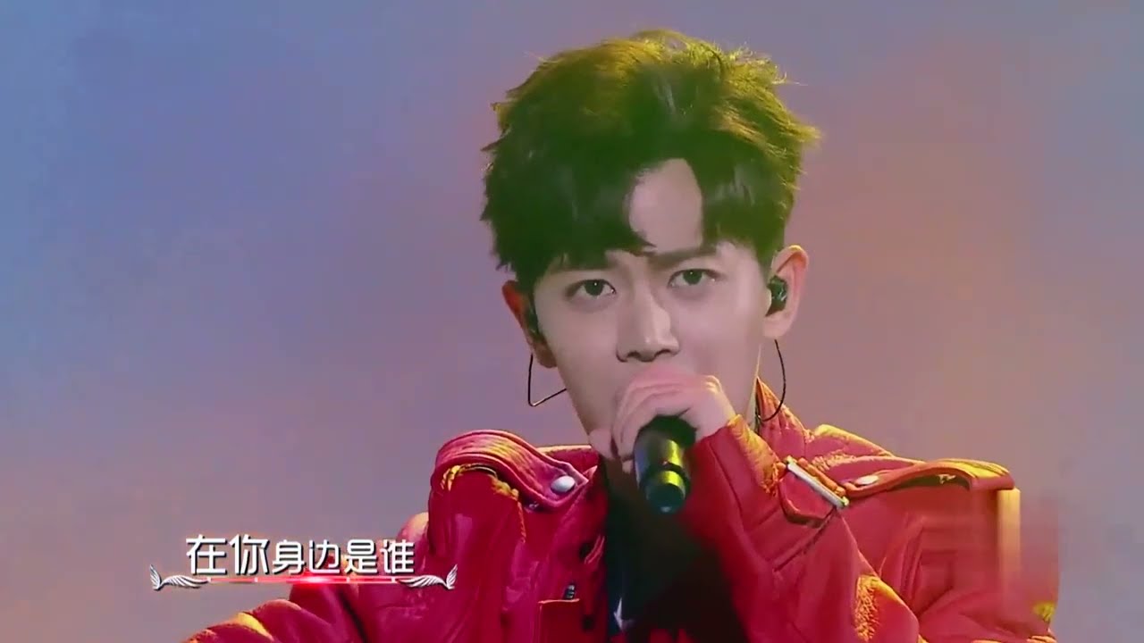 任嘉伦AllenRen演唱《让我留在你身边》，红衣热血少年燃爆全场！