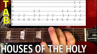 Houses of the Holy by Led Zeppelin - Guitar Lesson WITH TABS
