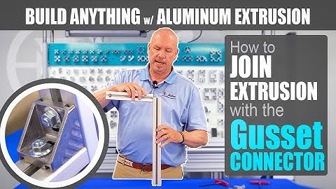 How to Connect Aluminum Extrusion with a Gusset | Build Anything With Aluminum Extrusion