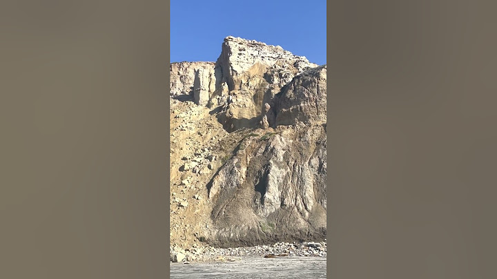 Torrey Pines landslide, ends with a boom
