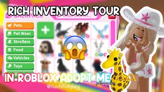 RICH INVENTORY TOUR IN ADOPT ME!! (FEBUARY 2024) 😱 || Roblox Adopt Me