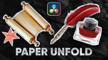 Paper Unfold Transition Effect in DaVinci Resolve