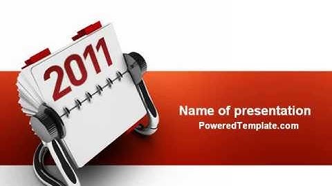 Calendar For 2011 PowerPoint Template by PoweredTemplate.com