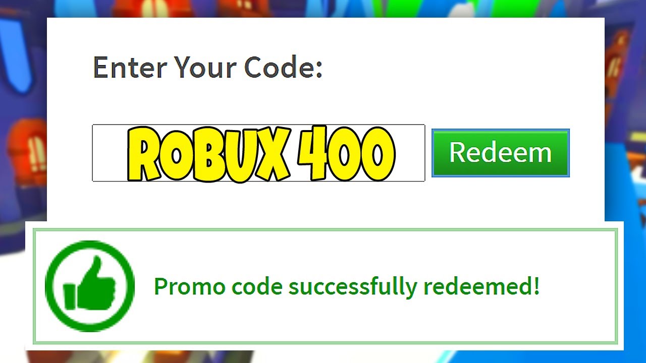 5. 400 Robux Code Giveaway - Enter Now to Win - wide 10