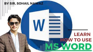 Ms Word 2007 Full course in sindhi part 1 // Beginner