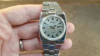 1973 Seiko automatic men's vintage watch 7006-6000 - YouTube