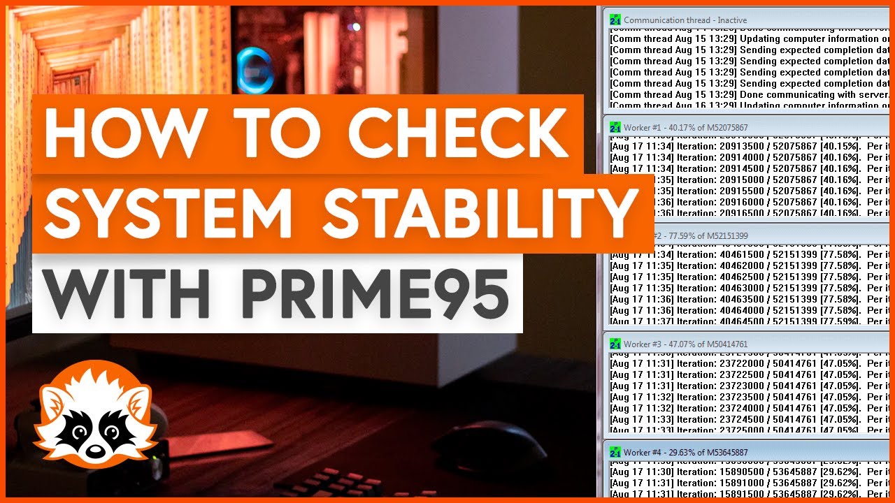 saltet leder liberal Prime95 for checking system stability / CPU stability - YouTube