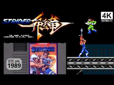 Strider (NES) 4K Playthrough + Manual | Capcom, Jul 1989