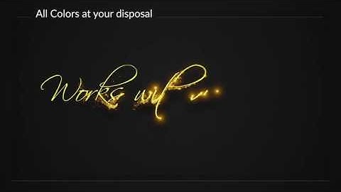 After Effects Template - Holiday Particles Handwritten Typeface