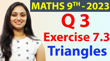 Q 3, Ex. 7.3, Page No 102 - Triangles - NCERT Class 9th Maths, New Syllabus 2023 CBSE