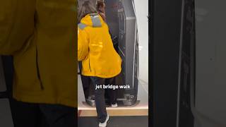 Air Canada boarding call, jet bridge walk, and 2.5 hours to YWG. 🎫✈️