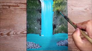 KING ART     MAGIC WATERFALL      N 1208  PAINTING TUTORIALL