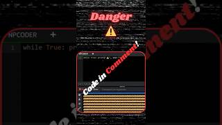 Python Danger Trick ⚠️ | Infinite Loop in One Line! #python