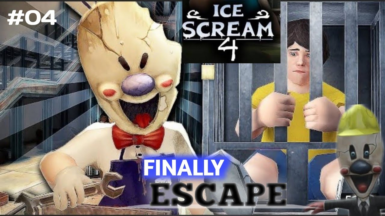 finally!! Escape From Rod's Ice Cream Factory Ice Scream 4 Gameplay # ...