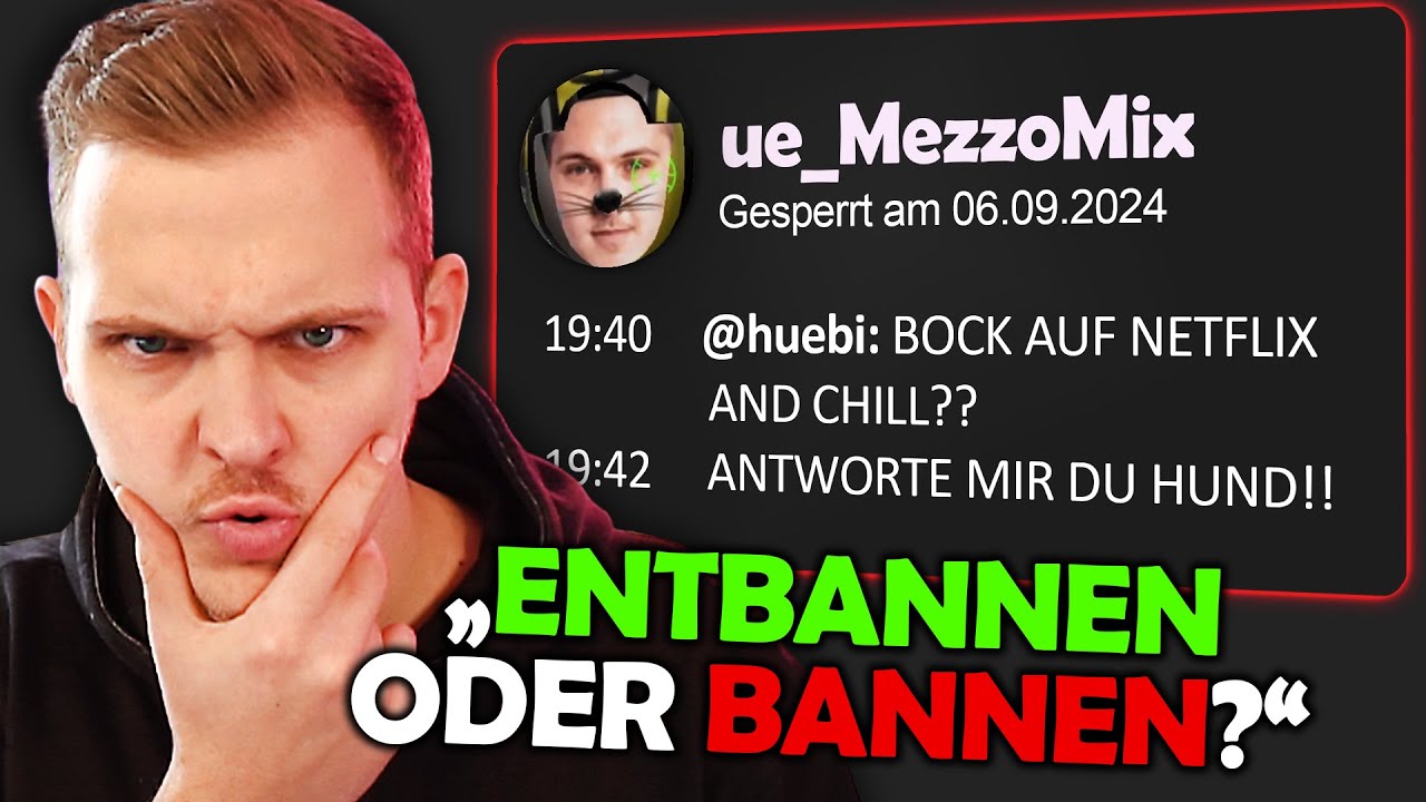 Huebi beantwortet ASOZIALE Entbannungsanträge!