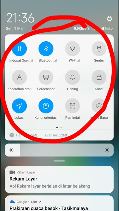 Cara Mengubah Pusat Kontrol Terbaru di MIUI12