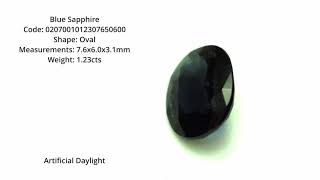 Blue Sapphire Oval Cut 1.23Cts