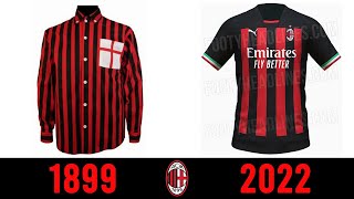 AC Milan Football Kit History - 1899-2022