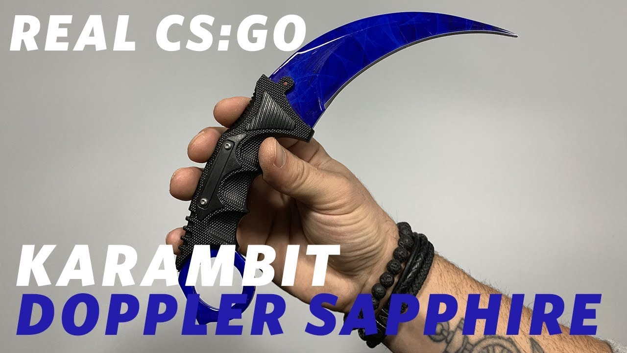 REAL CS:GO KNIVES - Karambit - Doppler Sapphire - KNIFY - YouTube