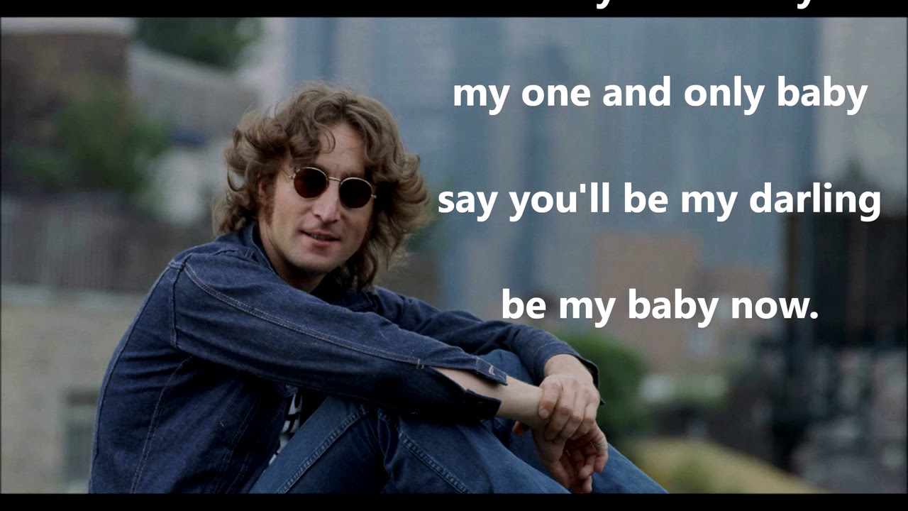 Be My Baby JOHN LENNON (with lyrics) YouTube