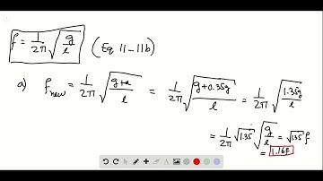 A simple pendulum oscillates with frequency   What is its frequency if the entire pendulum accelerat