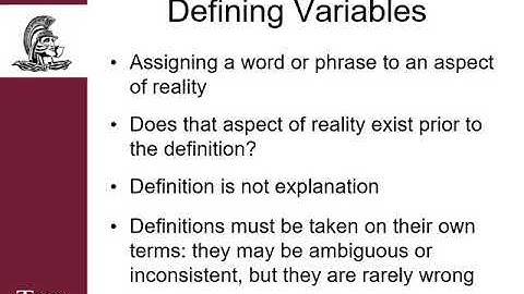 IR5551: Measuring Variables