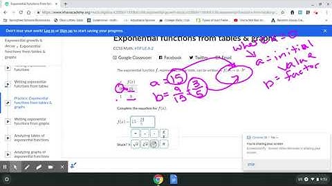Help with Exponential Functions from Tables and Graphs