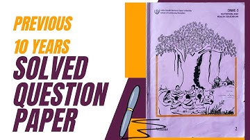 DNHE 03 Dec. 2015: Test Your Skills with Solved Questions|| DNHE 3 PREVIOUS YEAR QUESTION PAPER