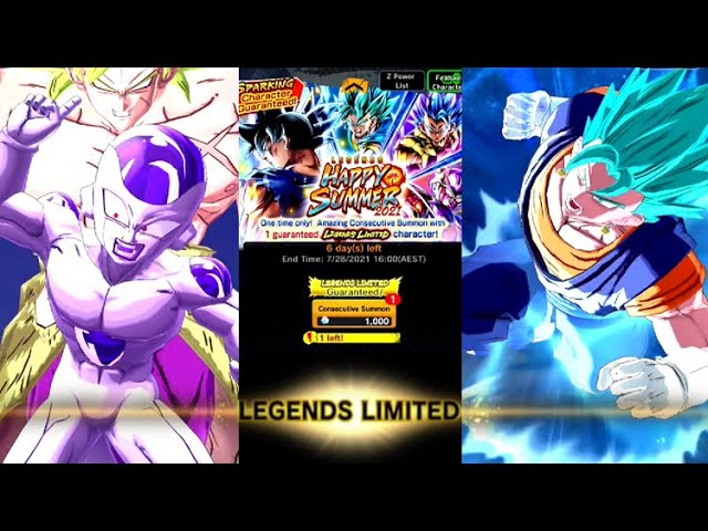 Dragon Ball Legends - [70 Million Users Worldwide! 1 LEGENDS LIMITED  Guaranteed Summon On Now!] One LEGENDS LIMITED character guaranteed in  this Consecutive Summon! You can play it up to 5 times!