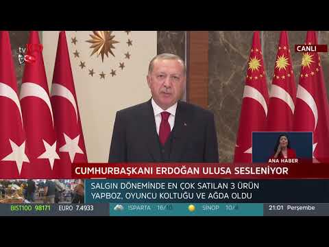 Cumhurbaşkanı Erdoğan ulusa seslendi, İstiklal Marşını okudu