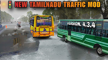 HOW TO DOWNLOAD NEW TAMILNADU🚦TRAFFIC MOD VERSION 4.3.4 TRAFFIC MOD FOR BUS  SIMULATOR  INDONESIA