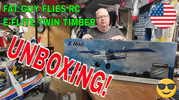 BIG PLANE BIG UNBOXING E-FLITE TWIN TIMBER 1.6m by Fat Guy Flies RC